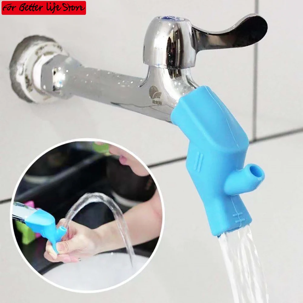 

Bathroom kitchen sink Faucet Extender Rubber Elastic Water Tap Extension Kitchen Faucet Accessories for Children Hand Washing