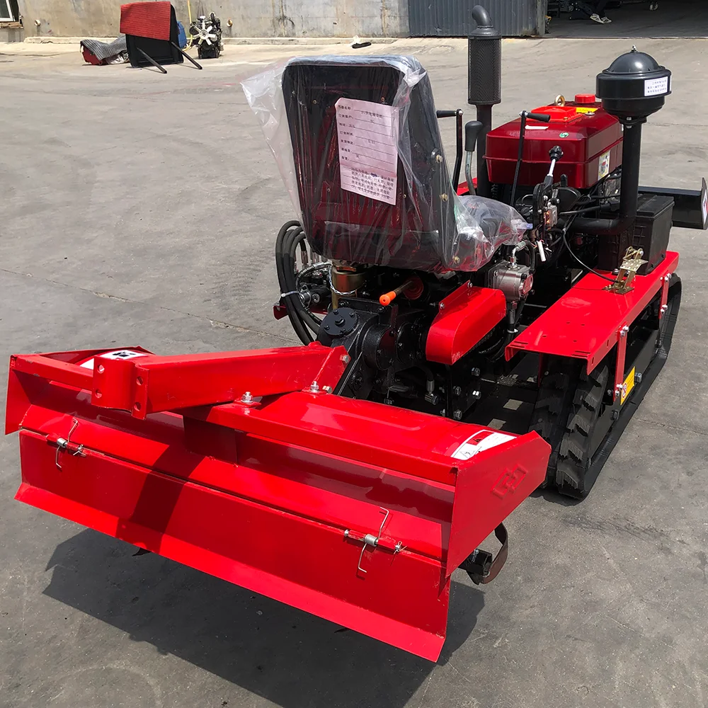 Mini-Raupen traktor 25 PS Micro Crawler Rotations grubber Mini-Graben fräse