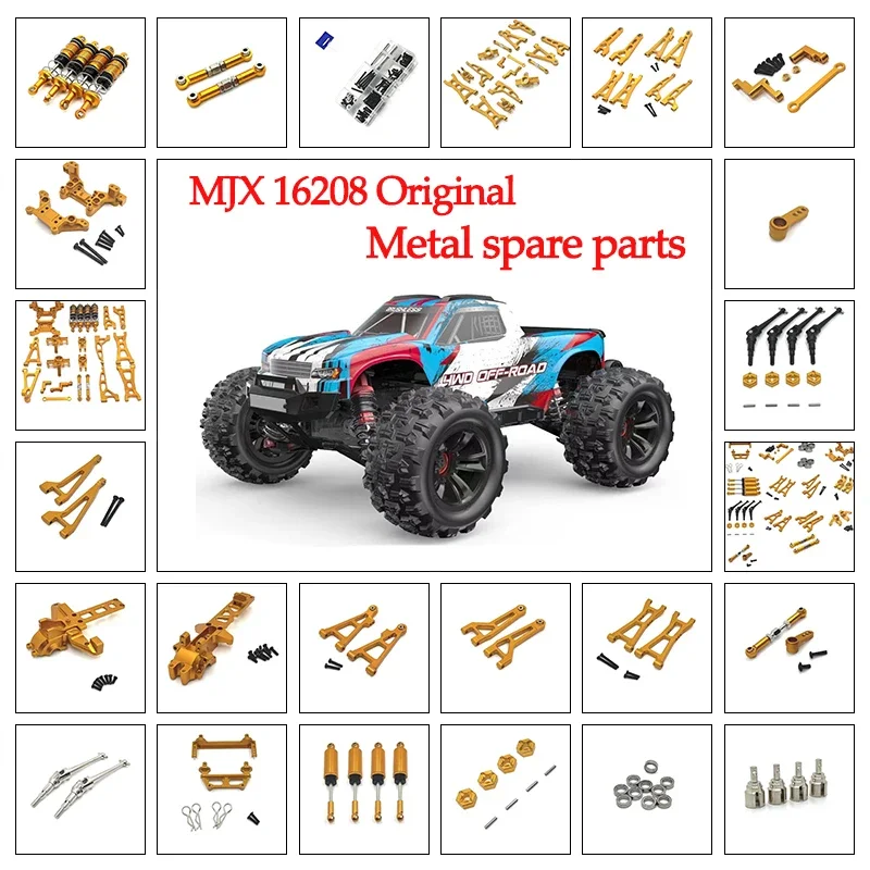 Mjx 16207 16208 16209 16210 Hyper Go Reserveonderdelen 1/16 Borstelloze Hogesnelheidsafstandsbediening R/C Off-Road Trucks /Buggy-Reserveonderdelen