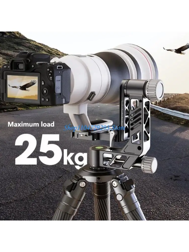 

Y2GD Durability Gimbals Tripod Head For Professional Photographers Support 25kg