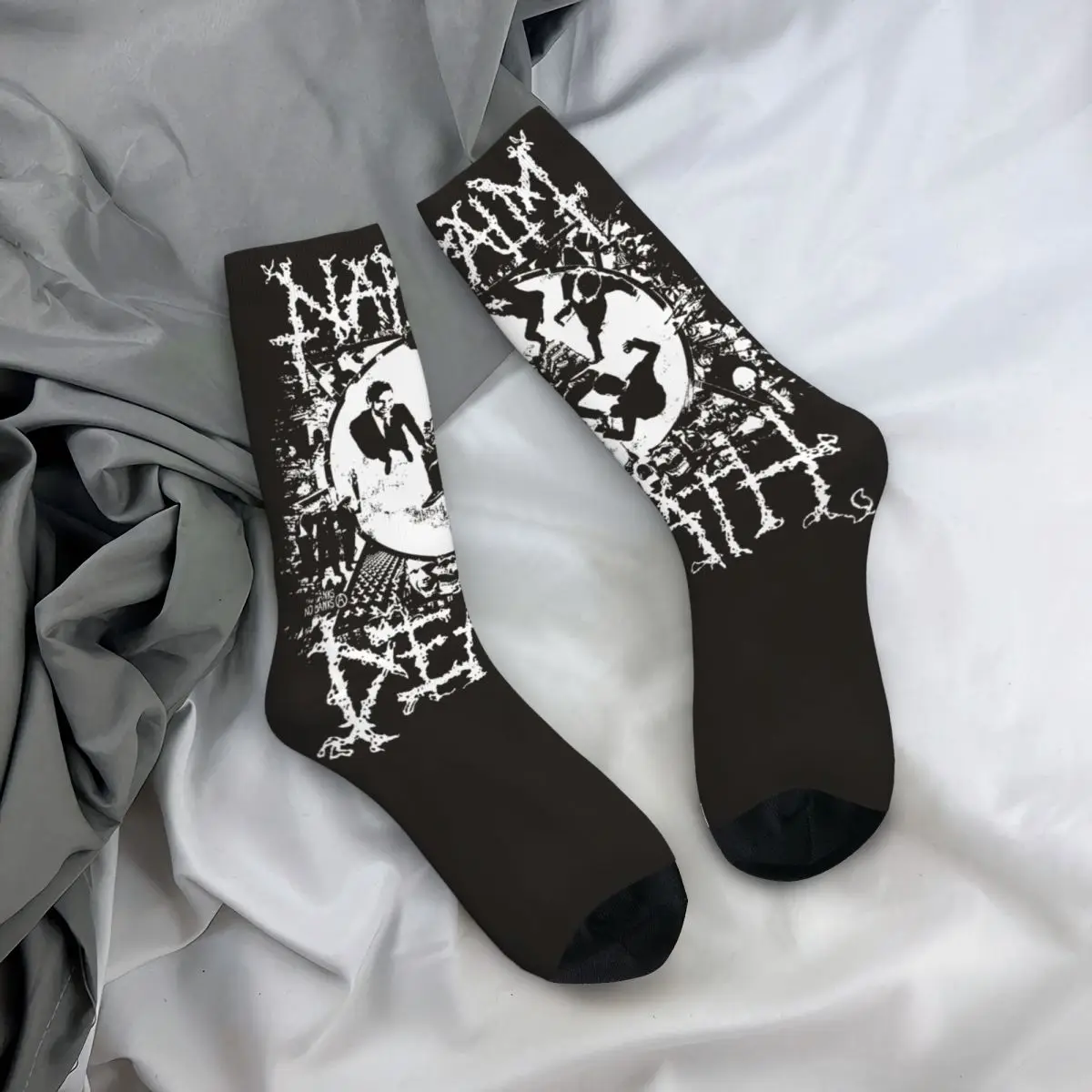 Novelty Women Socks Napalm Death Music Band Accessories Super Soft Death Metal Skateboard Socks All Seasons