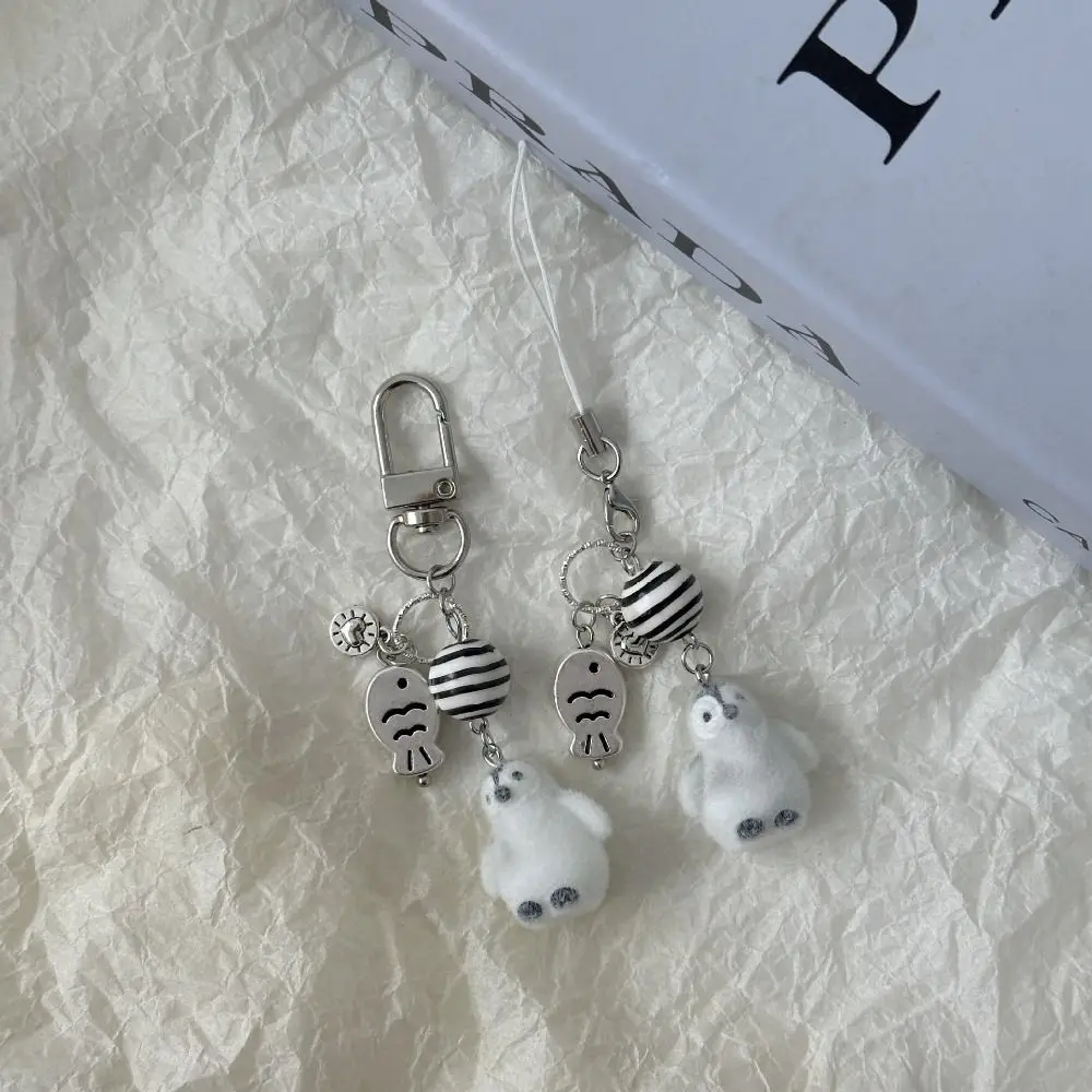 

Fashion Polar Bear Keychain Kawaii 3D Cartoon Keychain Cute Creative Bag Pendant Gift