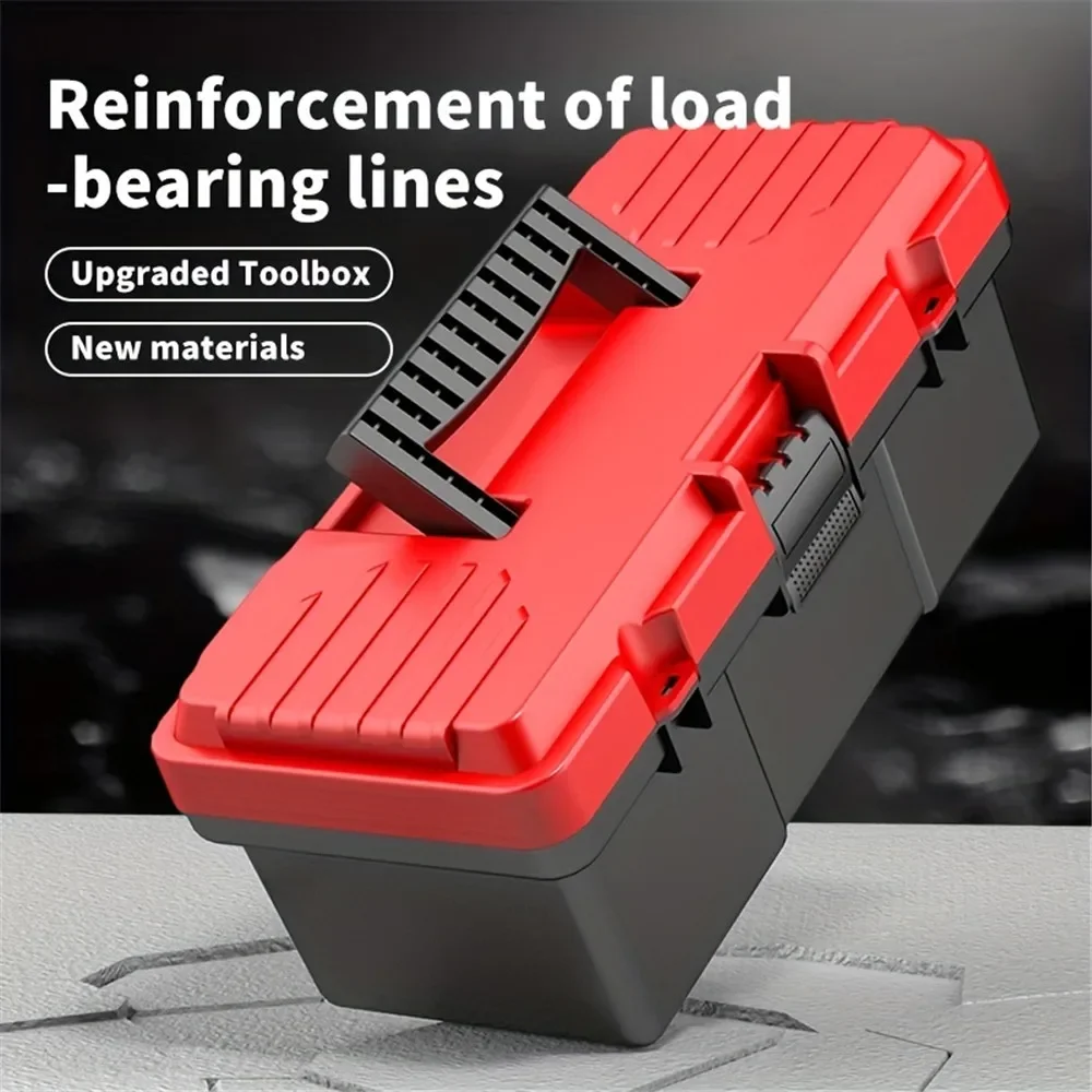 Triple Folding Tool Box Multi-functional Automotive Household Electrician Hardware Storage Box High Strength PP Storage