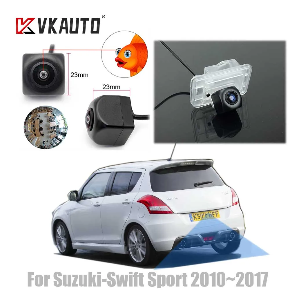 

VKAUTO Fish Eye Rear View Camera For Suzuki Swift Sport ZC2 2010~2017 CCD Night Vision HD Backup Reverse Parking Camera