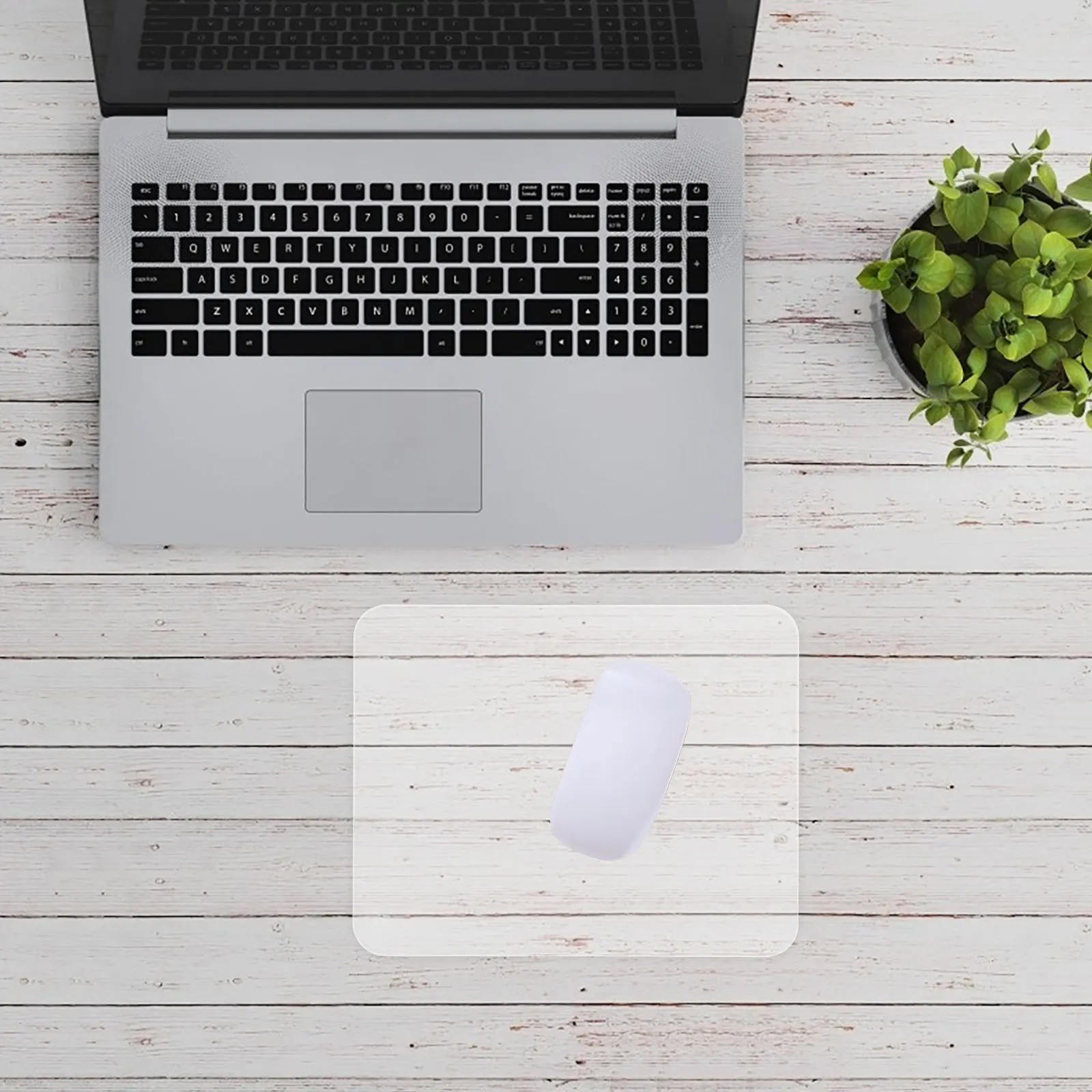 

Large Glass Mouse Pad for Desk Clear Hard Top Precision Control for Gaming Office Non-Slip Base Easy Clean Desk Accessories