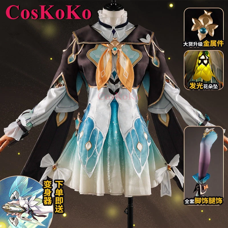 CosKoKo Firefly Cosplay Game Honkai: Star Rail Costume Full Set Elegant Lovely Uniforms Women Halloween Party Role Play Clothing