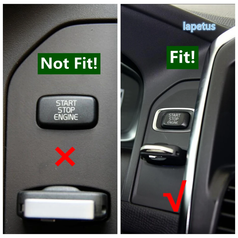 

Stainless Steel Key Hole Glove Box Armrest Handle Decoration Frame Cover Trim Fit For VOLVO XC60 2012 - 2017 Car Accessories