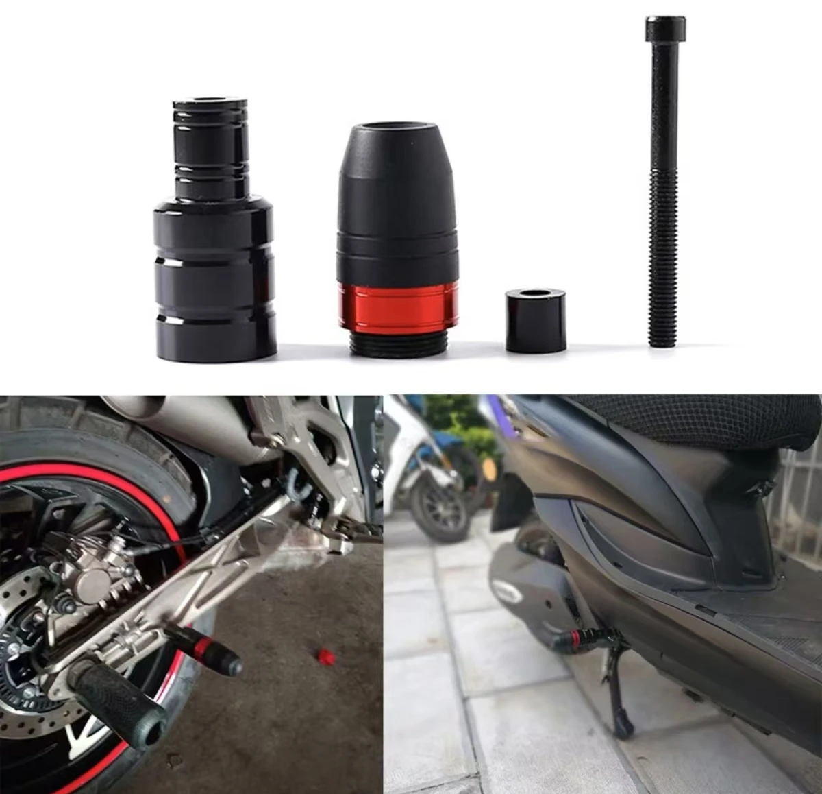 8mm Motorcycle Equipments Parts Front Wheel Anti Fall Cup Scooter Sports Car Street Bike Universal Modification Protection Parts