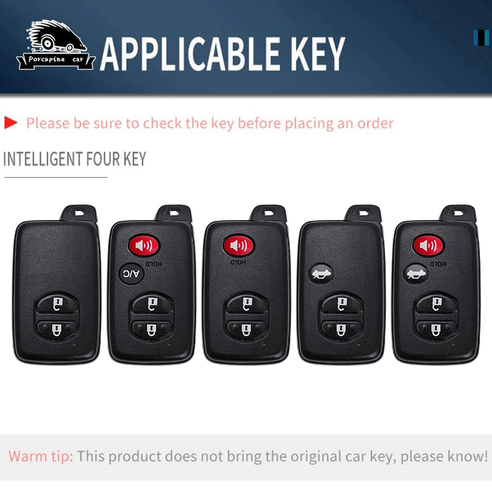 Zinc Alloy Car Key Case Cover For Toyota Prius 30 Alpha Aqua RAV4 Land Prado Cruiser Auris Highlander Subaru Foreste Lexus LC200 view 2