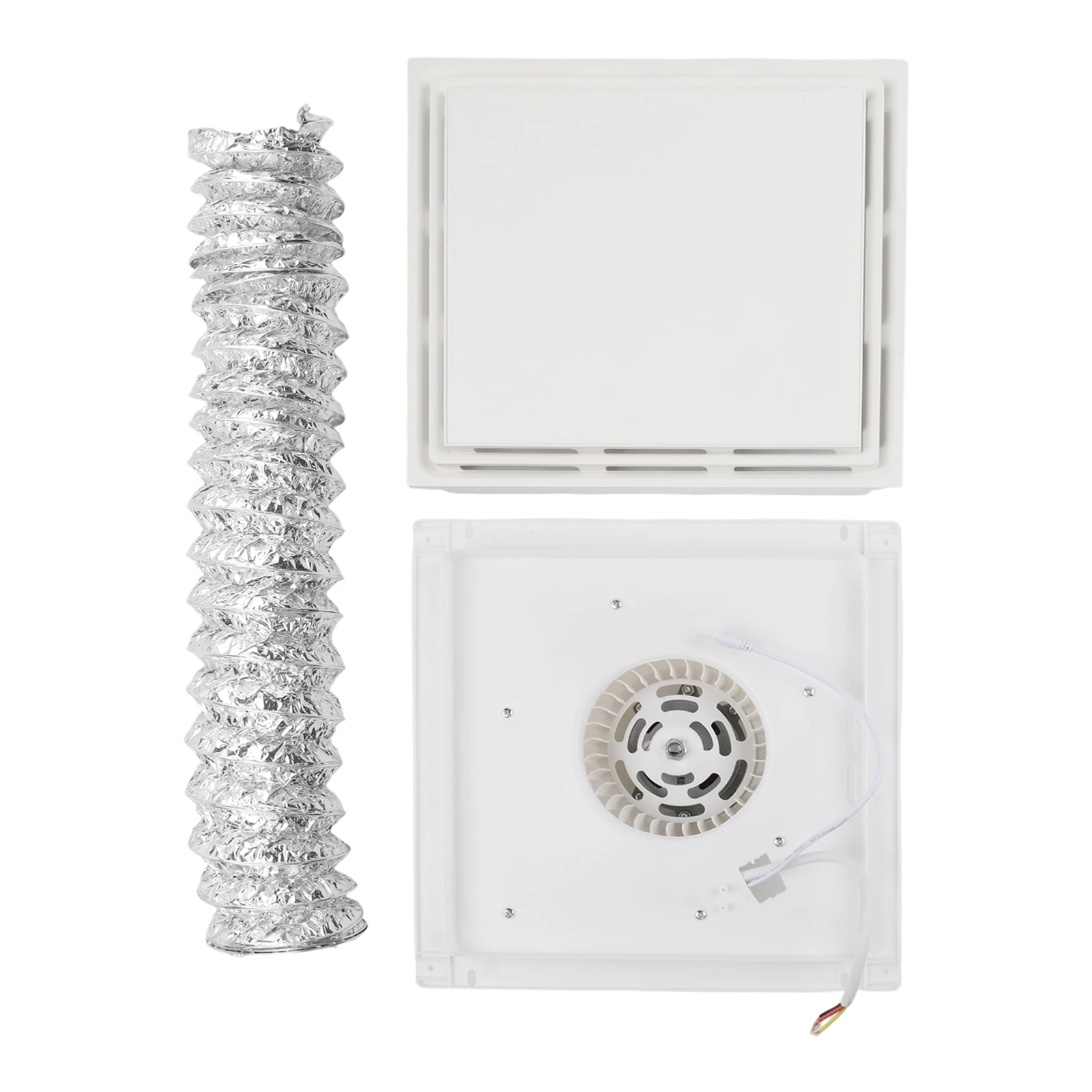 

Циркуляция воздуха Белый вытяжной вентилятор Белые светодиодные фонари Вытяжной вентилятор Простая установка Удаление влаги для коммутического пространства