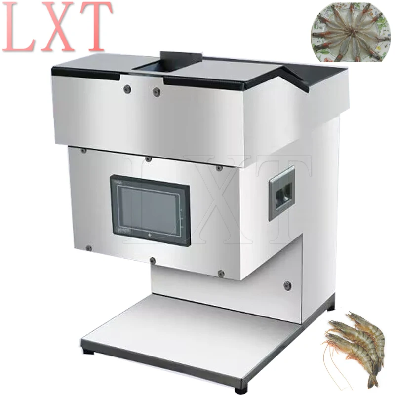 

Desktop Electric Shrimp Back Opening Removing Line Machine Small Intelligent Automatic Live Shrimp Back Cutting Peeler