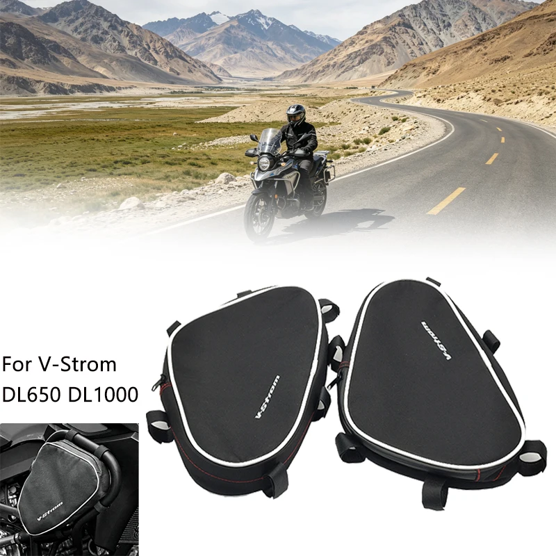 

Motorcycle Tool Bag Waterproof Frame Crash Bar Storage Bag Repair Tool Placement Bag For Suzuki V-Strom DL650 DL1000