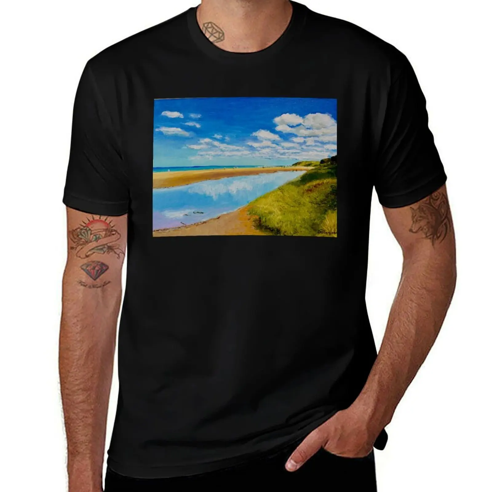 

Skenes Creek at Bass Strait T-Shirt luxury designer basketball graphic tees T-shirts oversize mens t shirts