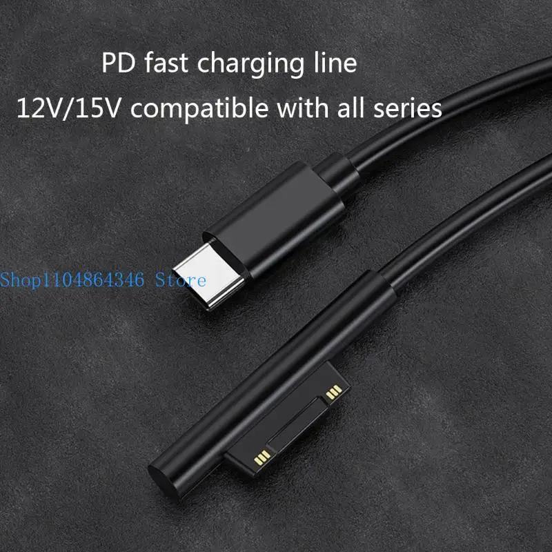 652F 150cm Fast Charging Cable USB C Type C Power Supply Adapter PD Cord for Surface 7/6/54/3 Book/Book 2