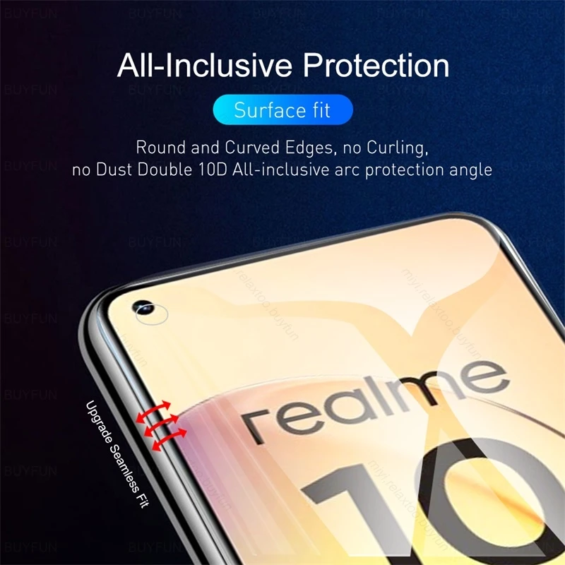 2PCS 999D Soft Hydrogel Film For Realme10 Realme 10 4G RMX3630 6.4\