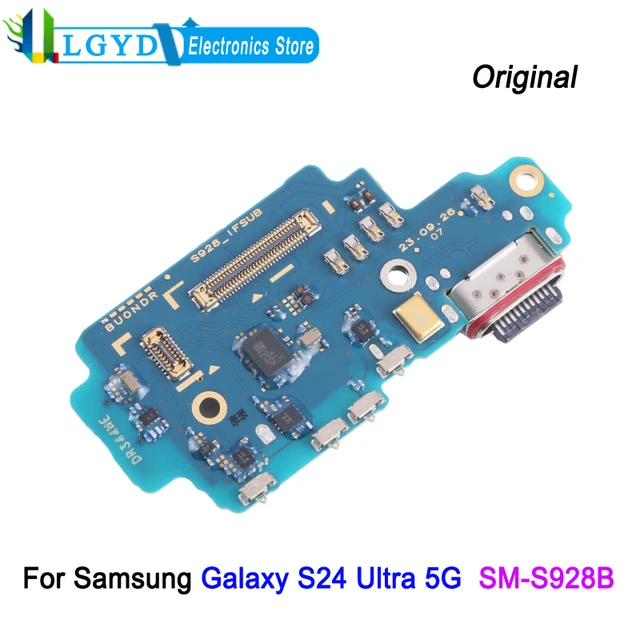 Wysokiej jakości płytka portu ładowania do Samsung Galaxy S24 Ultra 5G SM-S928B, część zamienna do naprawy stacji dokującej USB