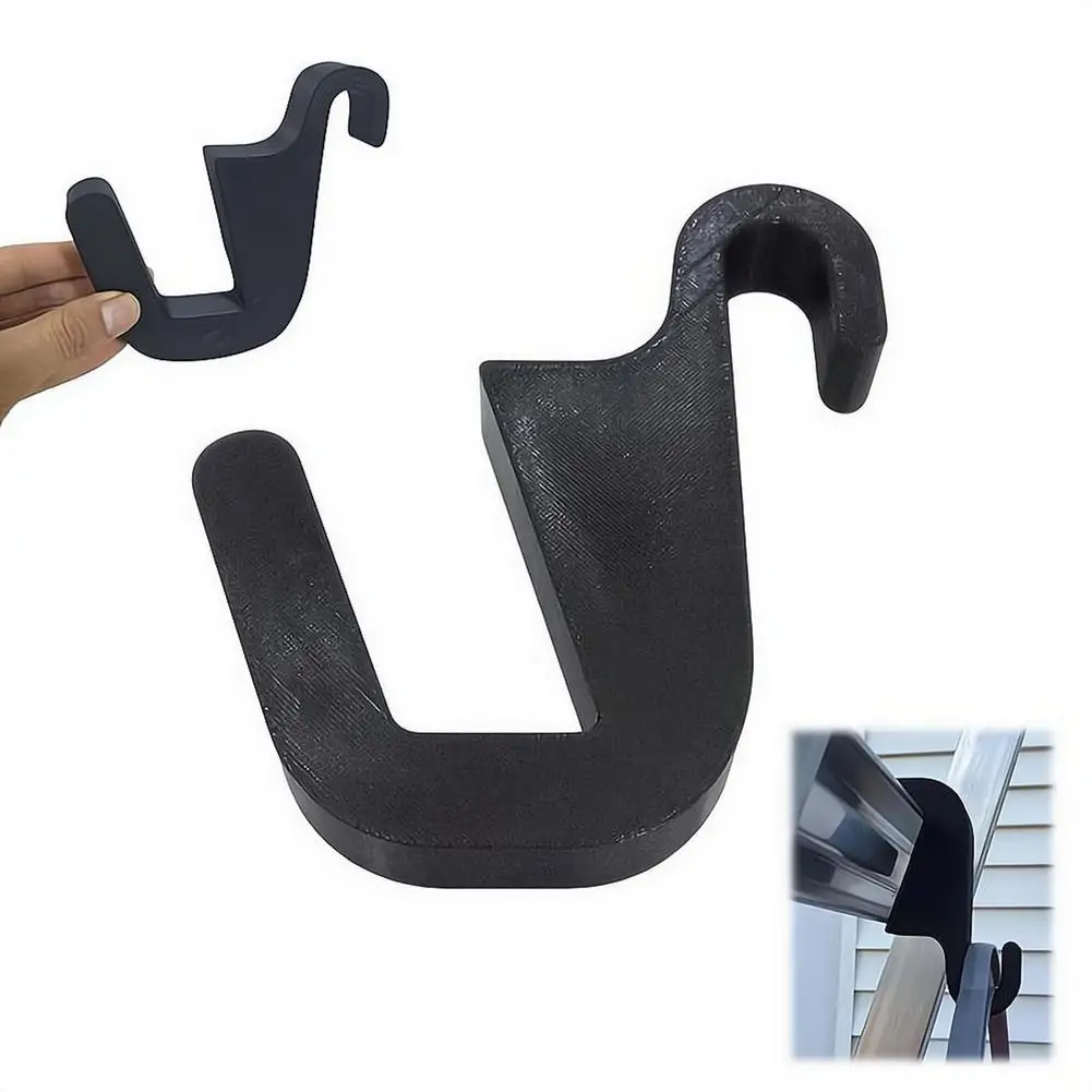 Household Ladder Hooks Sturdy Hangers for Exterior Wall Cleaning Avoid Frequent Climbing Suitable for Industrial Workbench