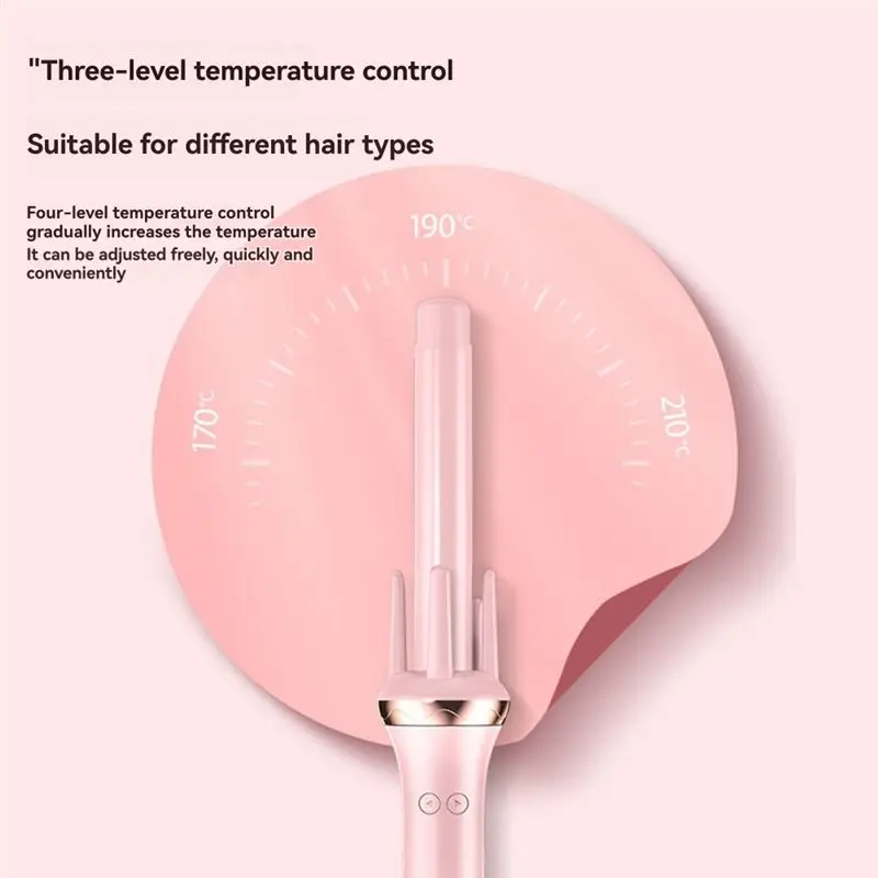 【DURABLE 】Long-Lasting Styling Fully Automatic Rotary Curling Iron Professional Damage-Free EU Plug