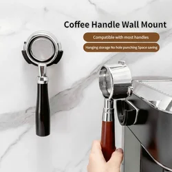 51/54/58mm Coffee Set Storage Wall Rack Self-adhesive Wall Mount Espresso Coffee Filter Holder Coffee Storage Tools Accessories