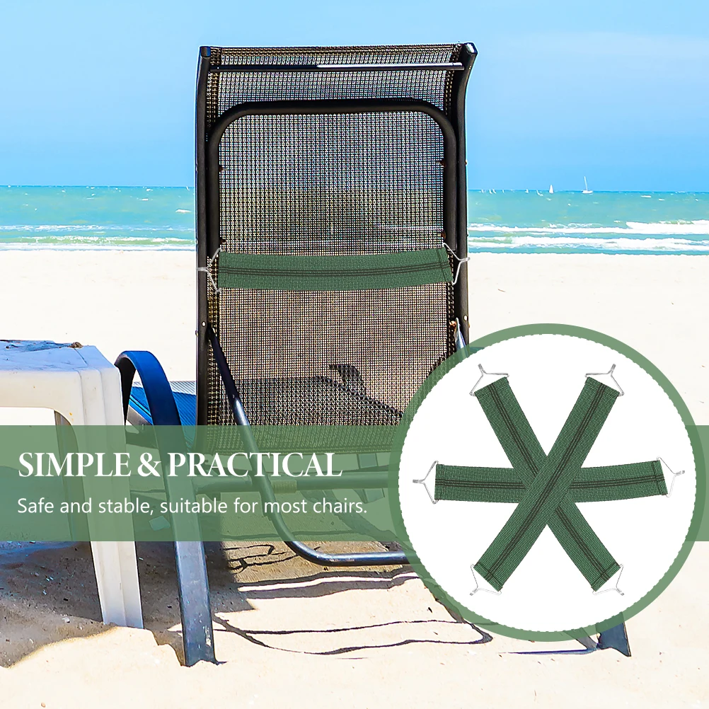 

3 Pcs Green Chair Fabric Straps for Lounge Chair Repair Reinforcement Replacement Supplies Suitable Most Chairs