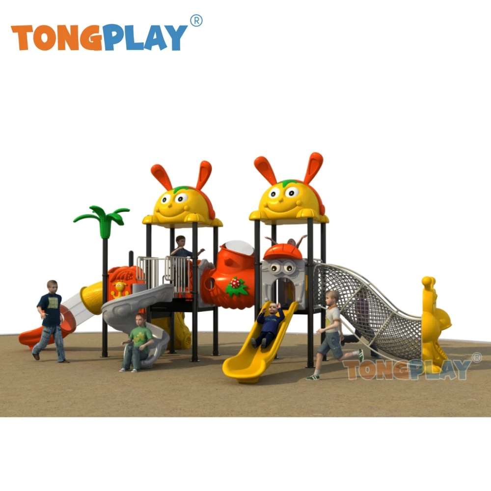 Factory direct sales Tong play medium new space castle series plastic kids park lawn slide equipment children outdoor playground