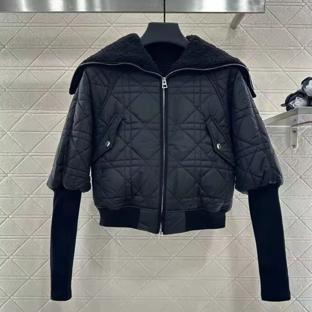 

Women's Padded Jacket Coat Thick Thermal Snow Parka Autumn Winter New Zipper Top Women 2025 New Japan Korean Style