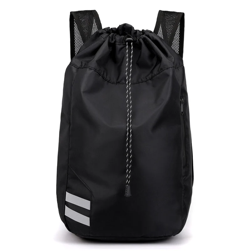 Unisex Sports Backpack Oxford Fabric Bucket Drawstring Waterproof Outdoor Soccer Football Basketball Backpack Bags