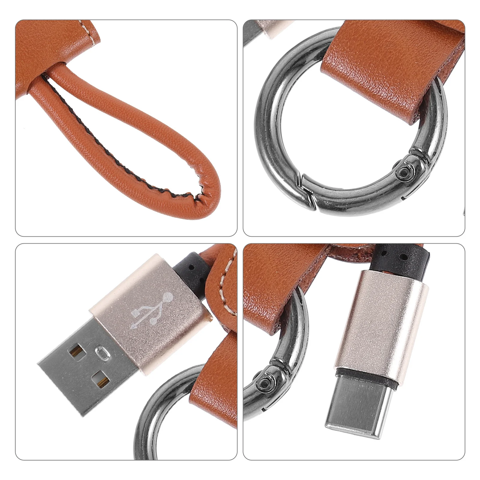 

Key Chain Charging Cable Holder with Keychain Data Fast Charge Usb Cords