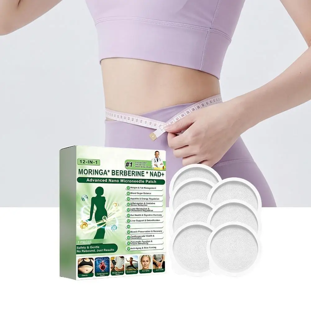 Advanced Nano Microneedle Firming Patch ≤0.3mm, Berberine NAD+ Figure Line Shaping and Weight Management Daily Body Care