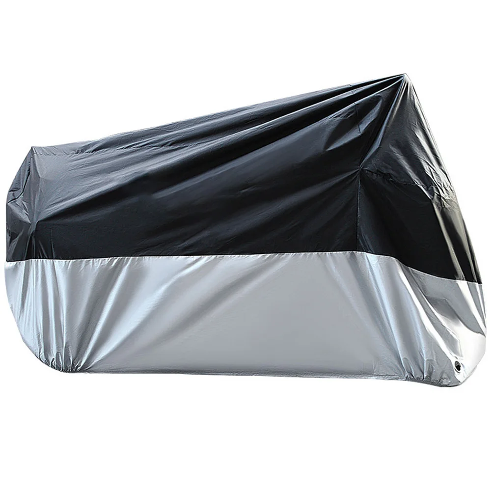 

1pc Rainproof Sunscreen Cover XXXXL Black Silver Dustproof Motorcycle Storage Bag Waterproof Storage Bag Outdoor Protection