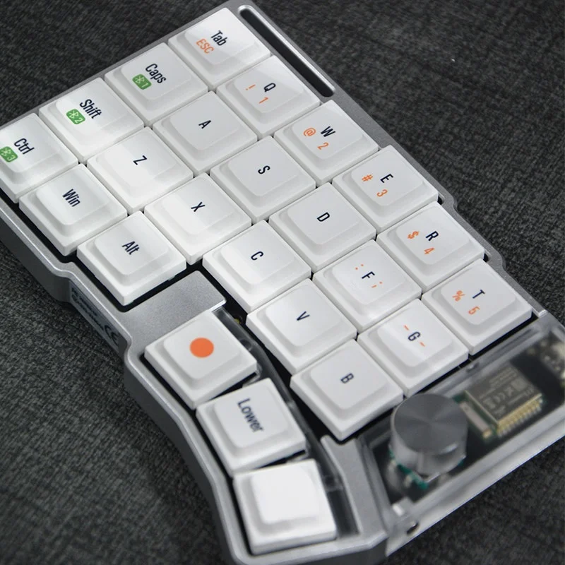 Teclado Mecânico Ergonômico Dividido, Compatível com Bluetooth, Modo Duplo, Linear, Personalizável para Jogos, Escritório e Uso Geral
