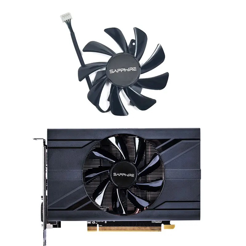 New 85MM T129215SU 4Pin RX 570 470D GPU Cooler Fan For Radeon Sapphire RX470D 4GB Platinum OC PULSE RX 570 ITX   Graphics Card