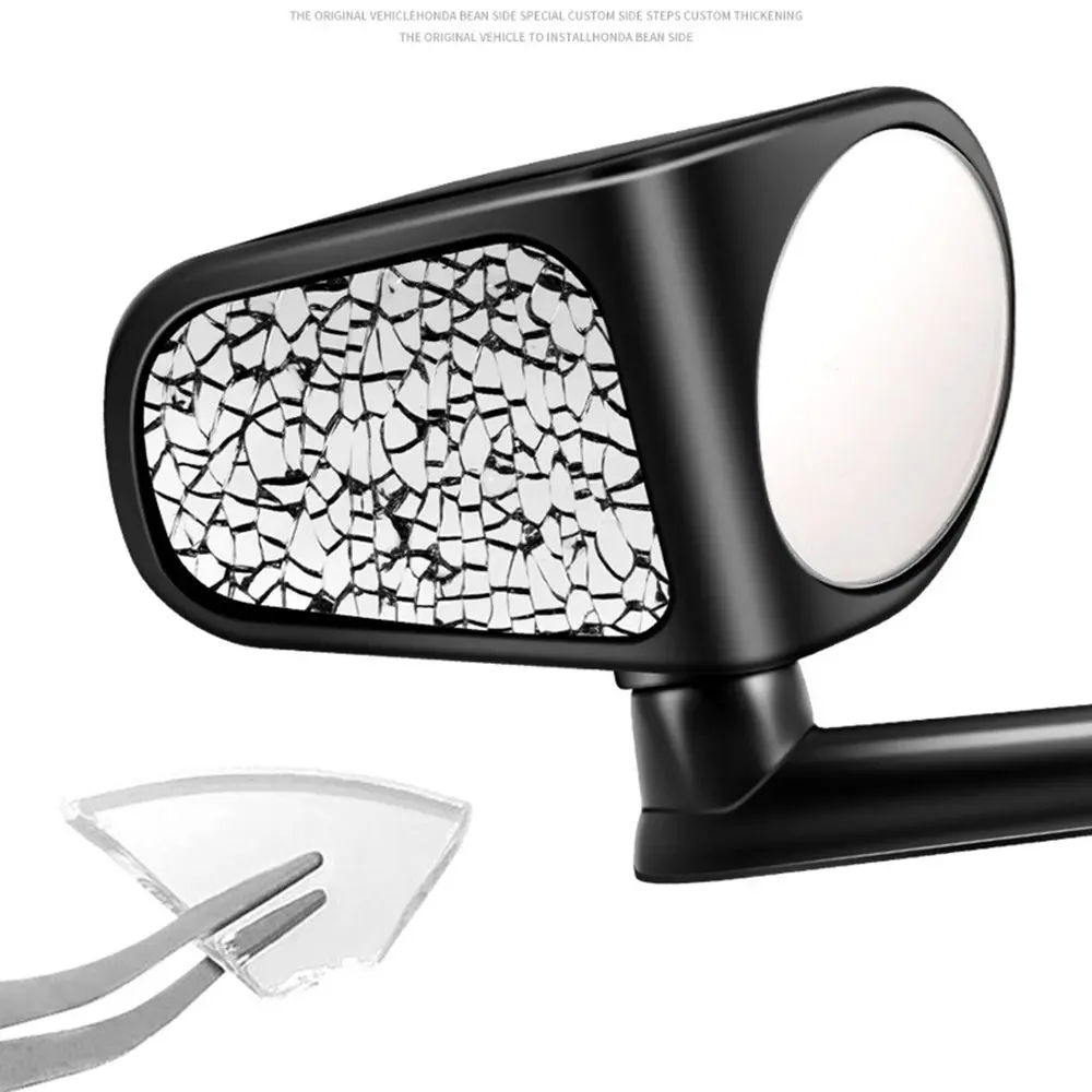 360 degrees rotation Square Car Accessories Double Direction Car Blind Spot Mirror Car Reversing Auxiliary Car Rear View Mirror