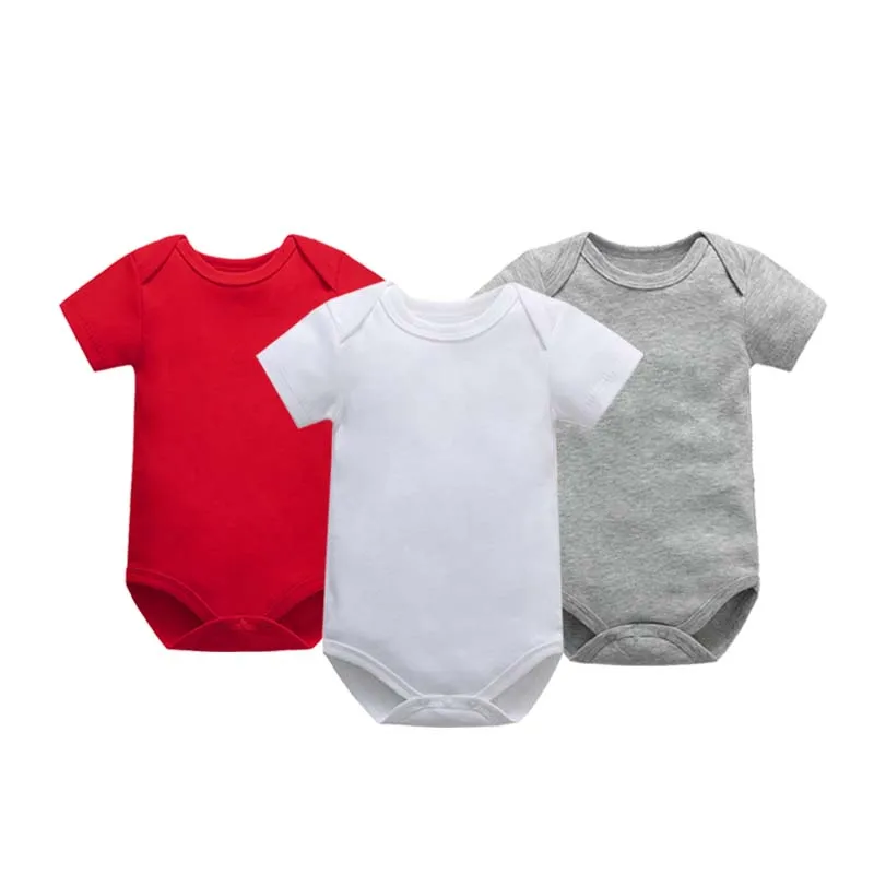 3 шт., детское хлопковое боди с коротким рукавом, на возраст 0-24 месяца