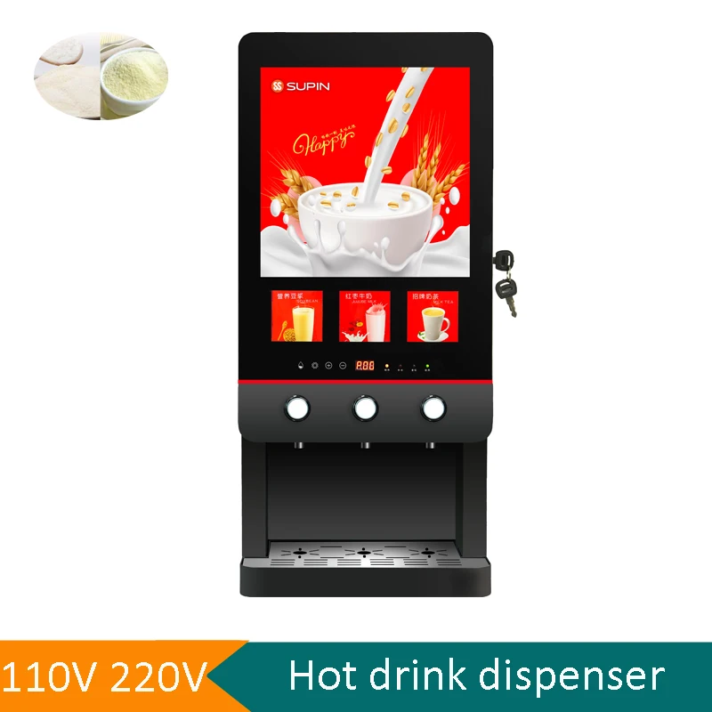 Large Capacity Automatic Instant Coffee Milk Tea All-in-One Machine Commercial Milk Tea Vending Machine Soybean Milk Machine
