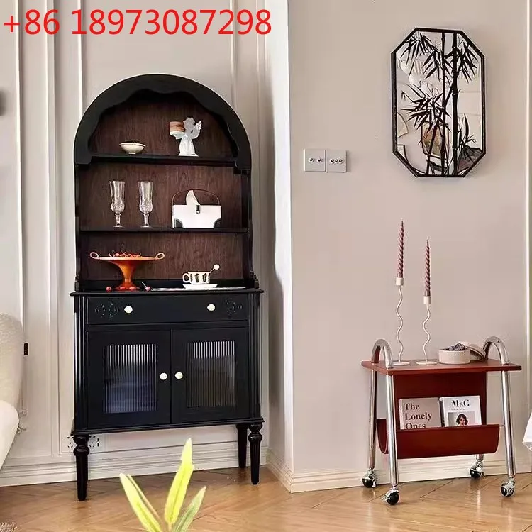 

Книжный шкаф с арочными дверями в североамериканском стиле в стиле ретро, французский купольный шкаф из цельного дерева