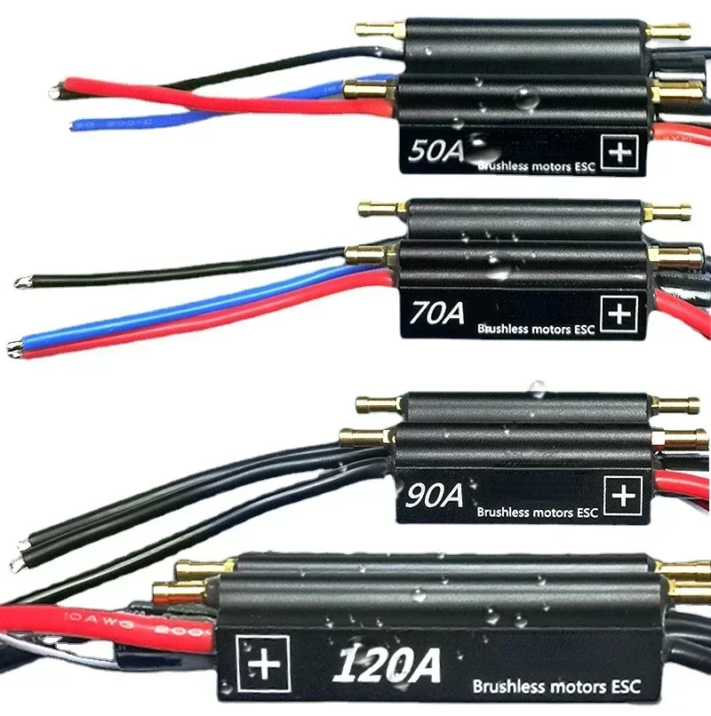 Hot sales 50A 70A 90A 120A Underwater Ship Model Electric Adjustable Water Cooling Brushless Waterproof Bidirectional