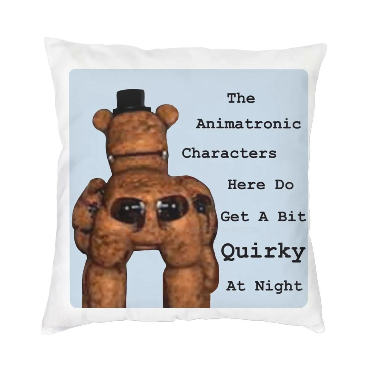 Quirky Animatronics Soft Comfortable Pillowcase Fnaf Security Breach Five Nights At Fazbear Animatronics Quirky Meme Twerking