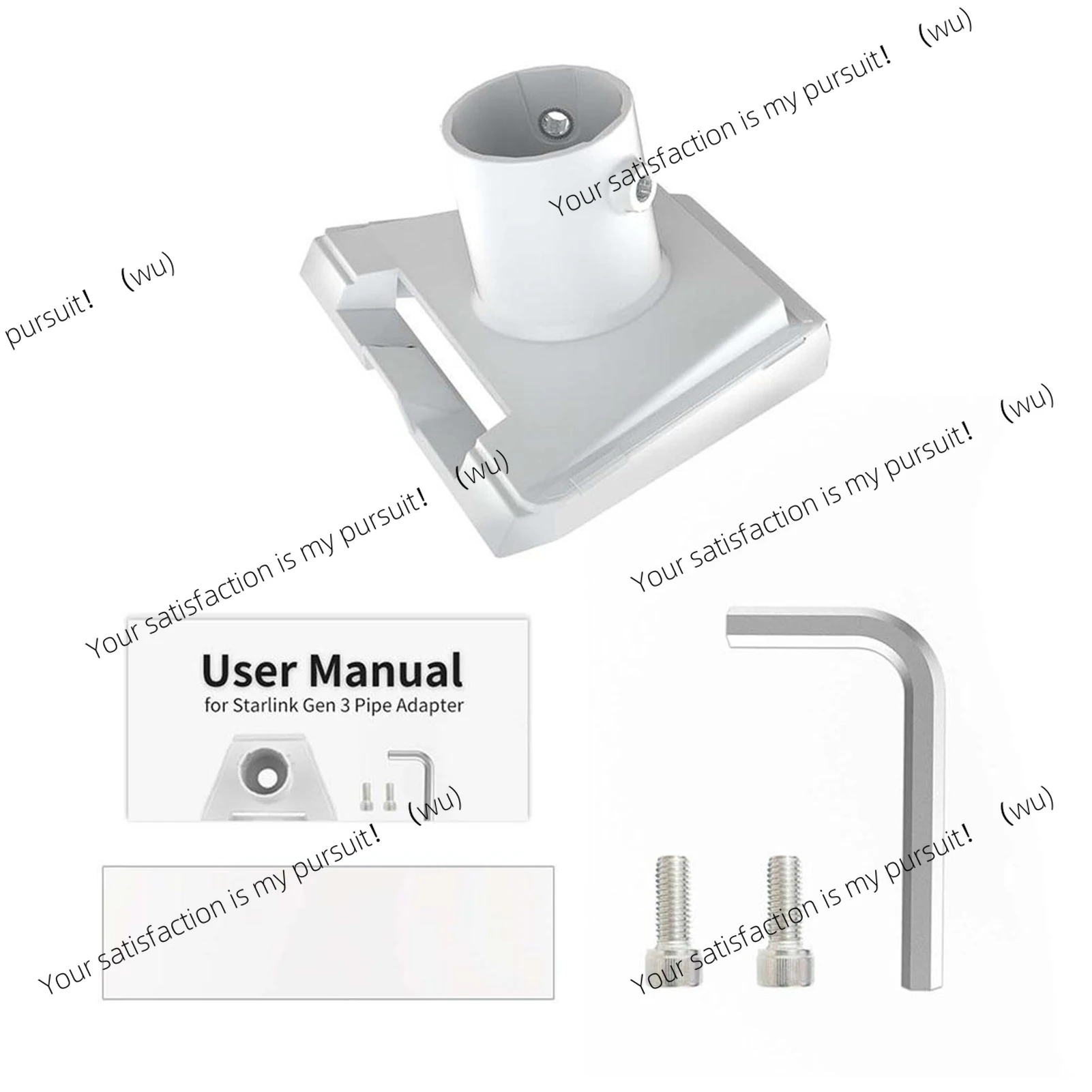 High Impact Plastic Adapter Rod Mounting Accessories for Starlink 3 Colocation Circular Tube