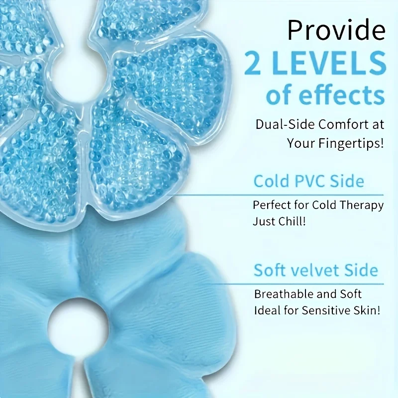 1pc Reusable Frozen Chest Pads, Double-sided Design Cooling Gel Pad, Daily Care Tools, Multifunction Hot and Cold Compress Gel