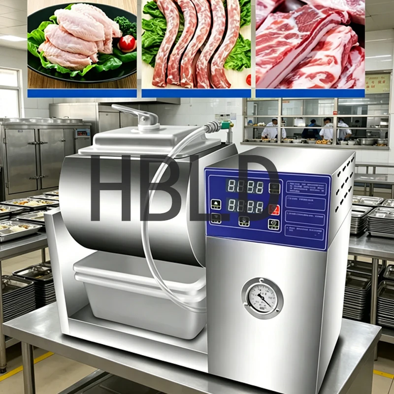Electric Large Capacity Chicken Marinating Machine Vertical Vacuum Rolling Marinator for Kitchen Use