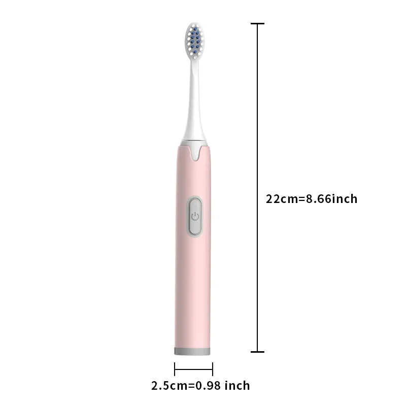 A1 Adult Electric Toothbrush Smart Brushing IPX7 Waterproof Replaceable Brush Head (Batteries Not Included)