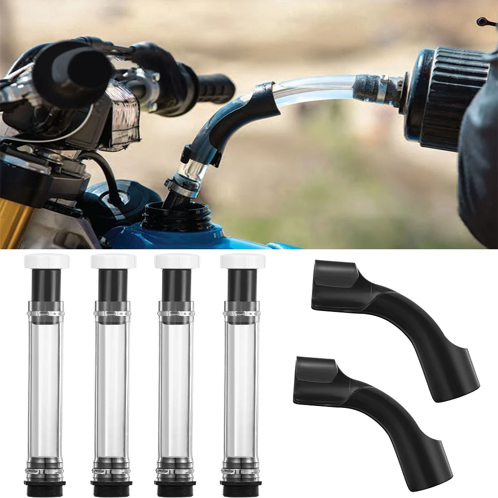 4 Pack 14 Inch Transparent Gas Fuels Filler Hose and Hose Bender Kit Clear Racing  Fuel Container Tank Gas Can