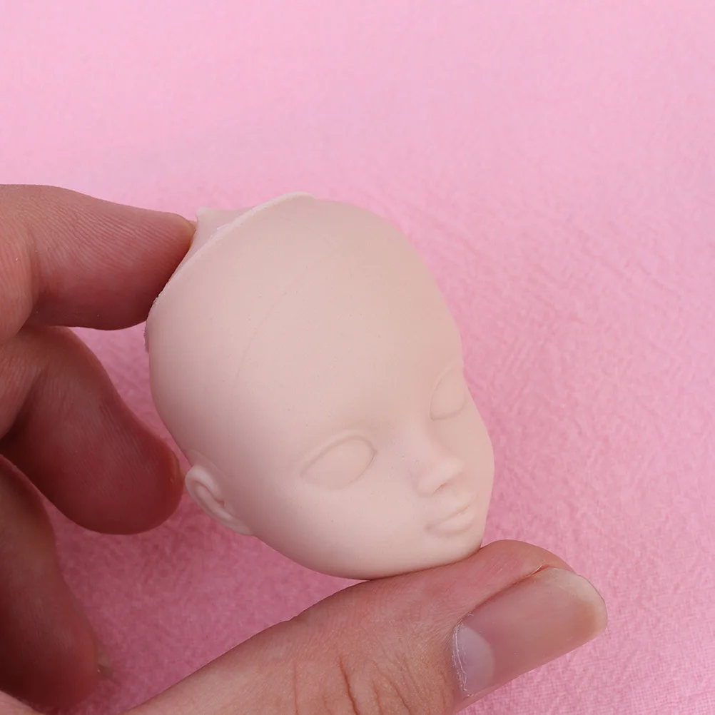 20 piezas cabezales Diy, accesorios de cabeza de plástico en miniatura para reparación artesanal, herramienta de maquillaje de práctica de repuesto, accesorios pequeños decorativos