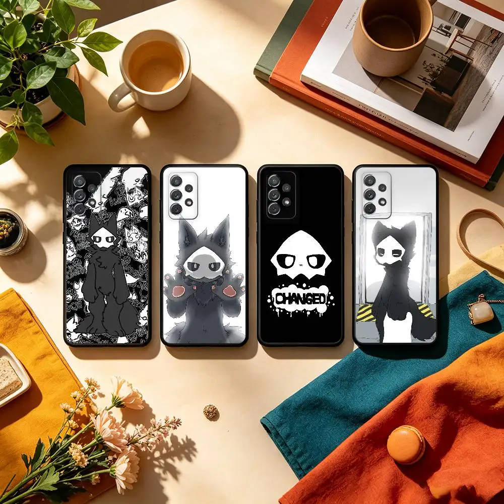 Furry Art P-Puro C-Changed  Phone Case For Samsung Galaxy A73,A72,A71,A70,A53,A52,A51,Soft Silicone Black Cover