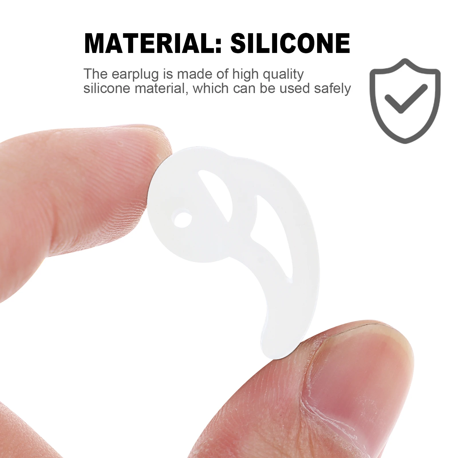 

1 Pair Silicone Earbud Tips For Acoustic Tube Earpiece Replacement Mold Stretchable Comfort Fit Two Ear Insert Premium