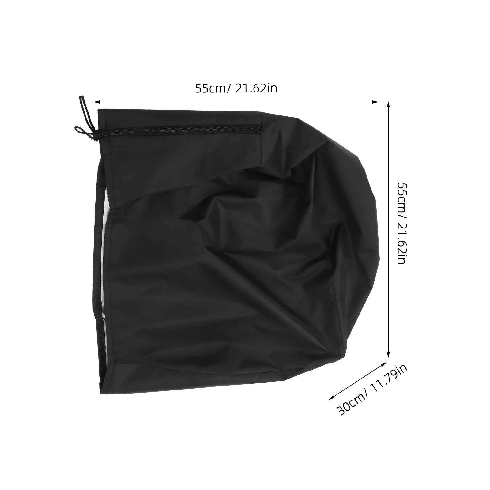 حقيبة تخزين خرطوم الحديقة SUPVOX غطاء بكرة مقاوم للماء برباط من البوليستر قابل للسحب باللون الأسود #2