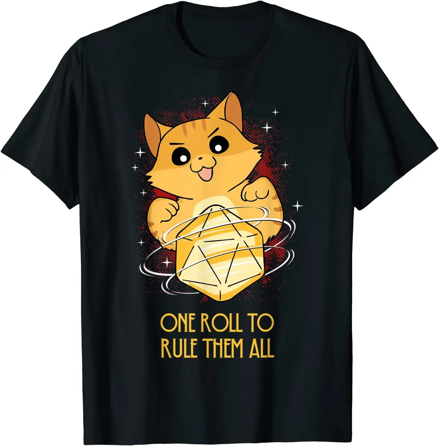 One Roll To Rule Them All Dungeon Meowster RPG Kitten Cat T-Shirt dropshipping summer t shirt for men lady