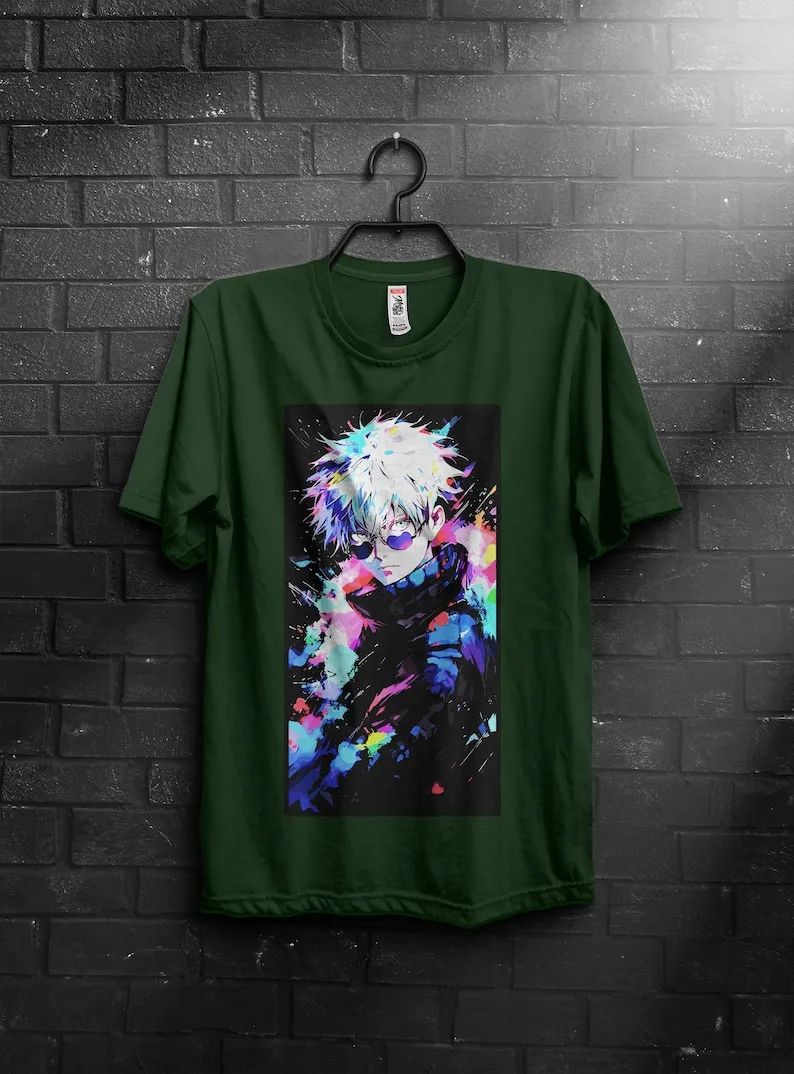 手作りのアニメTシャツ,ユニセックス,Satoru,jutu,jutsu,アニメギフト