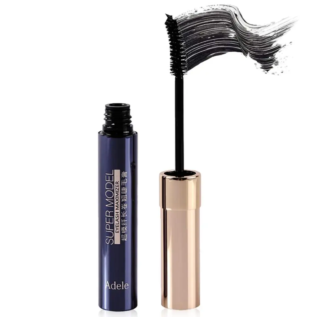 เครื่องสำอางมาสคาร่าสีดำกันน้ำธรรมชาติยาวขึ้นหนาการแต่งหน้าขนตาปลอม